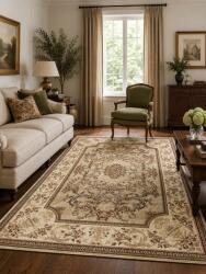 LOTOS Covor Lotos 15091-110, Marime 200 x 300 cm, Crem, Bej, Inaltime Fir 8 mm, Antialergic, Polipropilena, Living, Dormitor, Sufragerie, Birou Covor