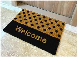 Black&White Covoras Intrare, Black White 668-004, Marime 40 x 60 cm, Maro, Inaltime Fir 15 mm, Antiderapant, Fibra cocos si Cauciuc Covor