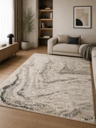 ELMA Covor Elma 007-106, Marime 160 x 230 cm, Bej, Gri, Inaltime Fir 6.5 mm, Antialergic, Polipropilena, Living, Dormitor, Sufragerie, Birou Covor