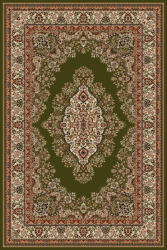 LOTOS Covor Lotos 1524-310, Marime 80 x 150 cm, Verde, Inaltime Fir 8 mm, Antialergic, Polipropilena, Living, Dormitor, Sufragerie, Birou Covor
