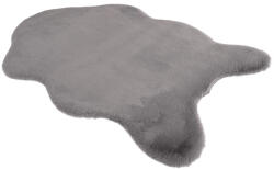 LOP Covor Premium Belgian LOP 070 Shapes, Imitatie Blana Iepure, Gri, Marime 50 x 80 cm, Lungime Fir 23 mm, Poliester, Antialergic, Living, Dormitor, Sufragerie, Birou Covor