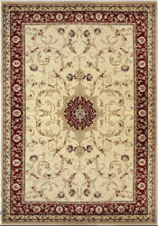 LOTOS Covor Lotos 523-120, Marime 60 x 110 cm, Crem, Rosu, Inaltime Fir 8 mm, Antialergic, Polipropilena, Living, Dormitor, Sufragerie, Birou Covor