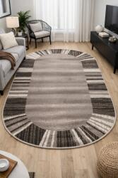 Mira Covor Oval Mira 24070-120, Marime 100 x 200 cm, Maro, Inaltime Fir 6, 5 mm, Antialergic, Polipropilena, Living, Dormitor, Sufragerie, Birou Covor