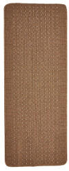 Stanford Traversa Festonata Surfilata Premium, Greceasca, Model Stanford Chestnut Sugar, Tesatura Plata, Latime 1m, Marime 100 x 1000 cm, Maro, Antiderapant, Antialergic, Polipropilena, Bucatarie, Sufragerie Covor