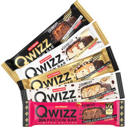 Nutrend 5 Batoane Qwizz Protein Bar x 60g (00000107-chocolate-almond)