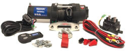 Husar Troliu electric ATV, 3000 lb / 1361 kg, 12 m, HUSAR - cablu sintetic (BSTS3000LBS12V-S)