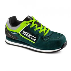 SPARCO Incaltaminte de protectie SPARCO GYMKHANA - microfibra/net, Negru/Verde (07527VSLI)