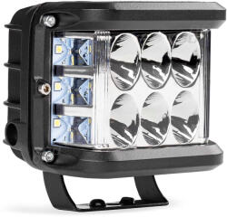 AMIO Proiector LED pentru Off-Road, ATV, SSV, culoare 6500K, cu doua functii, tensiune 9 - 36V, dimensiune, 110 x 75 mm (AVX-AM02422)