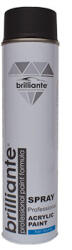 BRILLIANTE Vopsea Spray Acrilica Negru Mat (Ral 9005) 600 Ml Brilliante (5233)