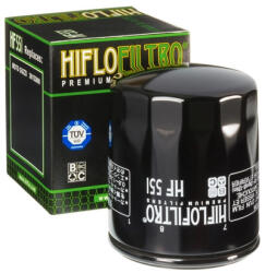 Hiflofiltro Filtru ulei moto HIFLO pentru motociclete, HF551 - Moto Guzzi 850 Griso, 1000 V10 Centauro, 1200 Sport (HF551)