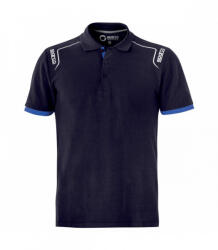 SPARCO Tricou polo SPARCO PORTLAND, barbati, bumbac , bleumarin , inchidere cu nasturi (02407BM)