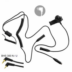 Albrecht Midland/Albrecht BHS300U Cablu adaptor cu buton PTT cu 2 pini pentru căști moto (F41939)