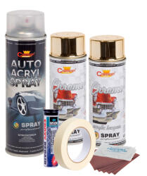 AVEX Kit complet reparatie si vopsire jante culoare Auriu Metalic, V2 (AVX-KVJ-AUV2) - strongmoto