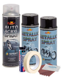 AVEX Kit complet reparatie si vopsire jante culoare Negru Metalizat, V2 (AVX-KVJ-NV2) - strongmoto