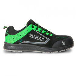 SPARCO Incaltaminte de protectie curse Sparco Light Line Cup - Piele intoarsa/Net , Negru/Verde (07526NRVF)