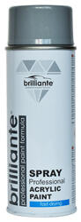 BRILLIANTE Vopsea Spray Gri Trafic (Ral 7042) 400 Ml Brilliante (10520) - strongmoto