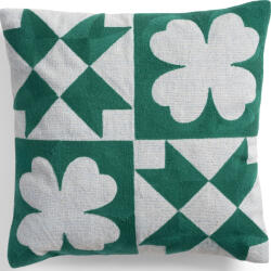 &K Amsterdam Față de pernă Patch Quilt 40 x 40 cm, verde (2539-03) Lenjerie de pat