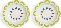 &K Amsterdam Boluri pentru supă Folk 22, 5 cm, verde-albastru, 2 buc (2190-06)