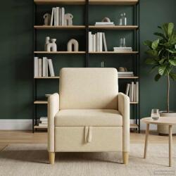 vidaXL Sofa cu Spatiu de Depozitare Crem 72 x 78 x 87 cm Poliester GartenMobel Dekor (42036870) Canapea