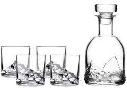 Liiton 270 ml-es pohár és 1 l-es whisky kancsó készlet, 5 darab, EVEREST