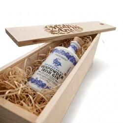 Drumshanbo Pachet Cadou Cutie de Lemn Personalizata Gin Gunpowder Ceramic Bottle 43%, 0.7l