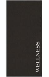 H Hotel Supplier Hotel Supplier Wellness törölköző, 90x180 cm, 100% pamut, 500 GSM, Szürke/Fehér