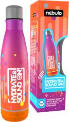 Nebulo Palack, thermo, beépített bluetooth hangszóróval 460 ml rózsa-narancs, Nebulo (HY-YX008-RN) - web24