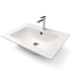 NERO Primo Gránit Mosdó - Fehér - 61x46 cm