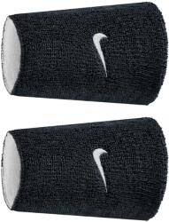 Nike Swoosh Classic Reversible Doublewide csuklópánt, fekete/fehér