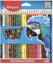 Maped Цветни моливи MAPED Color Peps Animals, триъгълни, комплект от 24 броя 832224 (832224)