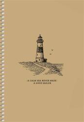 Shkolyaryk Publishing House Spirálfüzet, A5, sima, 96 lap, SHKOLYARYK "Sailor", vegyes (A5-SC-096-6149) - patronbolt