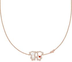 Emporio Armani colier pentru femei, din alamă cu zirconiu cubic Sentimental 99KK-AKDALG_GLD (EGS3351221)