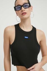 HUGO Blue crop top pentru femei din bumbac cu elastan Baby Tank_B PPYH-TSD0OR_99X (50511450)