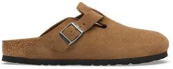 Birkenstock șlapi mocasini din piele întoarsă Boston Suede Leather 9BY2-KLUZZ7_88X (1032813)