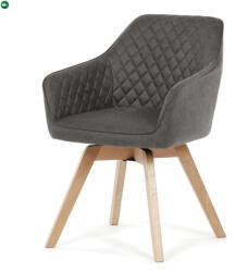 Artium Jídelní židle, černá, látka vintage, DCH-435 BK3