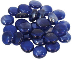 Happet pietricele colorate de sticlă pentru acvariu (Albastru închis) 300 g