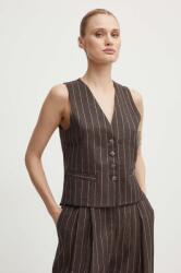 Day Birger et Mikkelsen vászonmellény Frida - Casual Linen Stripe - barna 34