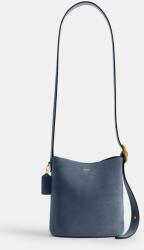 Coach velúr táska Suede Bleecker Bucket 21 - kék Univerzális méret