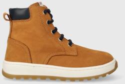 Pom D'api gyerek félcipő velúrból FLOW BOOTS - barna 27