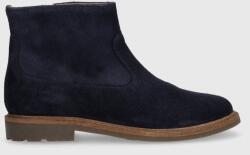 Pom D'api gyerek bokacsizma velúrból SISTER BOOTS - sötétkék 32