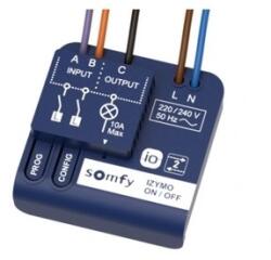  Receptor Somfy IZYMO io, Control lumina ON / OFF, Compatibil cu Unitate de comanda Tahoma Resigilat