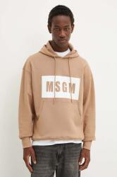 MSGM pamut melegítőfelső - bézs L - answear - 36 990 Ft