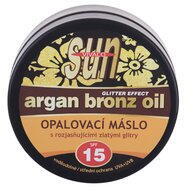 Vivaco Produse pentru protectie solara Sun Argan Bronz Oil Glitter Effect SPF15 - Suntan butter with argan oil and glitter - pcone