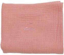  Muszlin takaró dupla 75x90 pink
