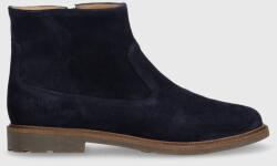 Pom D'api gyerek bokacsizma velúrból SISTER BOOTS - sötétkék 36