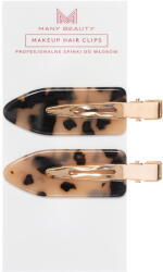 ManyBeauty Hajcsat leopárdmintás bézs 2 db