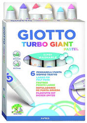 GIOTTO Filctoll GIOTTO Turbo Giant pasztell vastag 7, 5mm akasztható 6db-os készlet (4310 00) - eztkapdki
