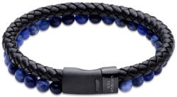 Unique & Co - Férfi bőr karkötő - B526BLUE (B526BLUE-21)