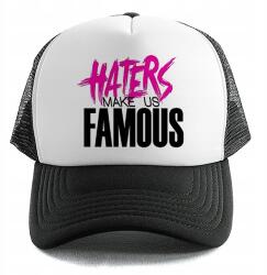  Baseball sapka Fekete Haters Make Us Famous Ajándék Tavasz Nyár Nyaralás (CzapkaCzarna HATERS MAKE US FAMOUS)
