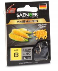 Saenger Maishaken kukorica horgász szerelék 10-es méret, 10 db/csomag (1991010)